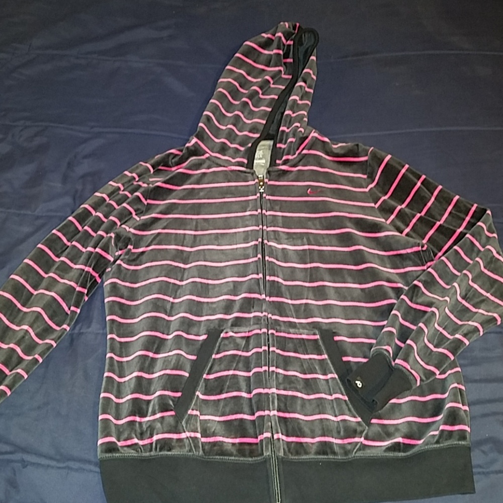 Nike velour zip hoodie
